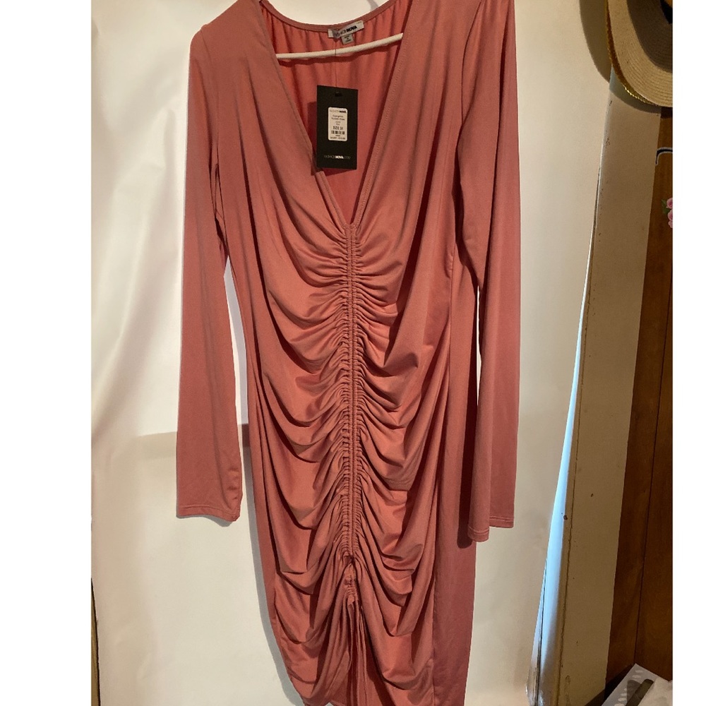 Bodycon style ruched dress